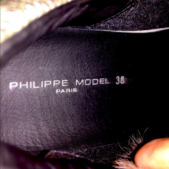 🌸SOLD Philippe Model Night Bombay LD Veau Slip On - Picture 7 of 14